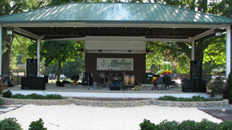 Stage at Stumptown Park, Matthews, NC